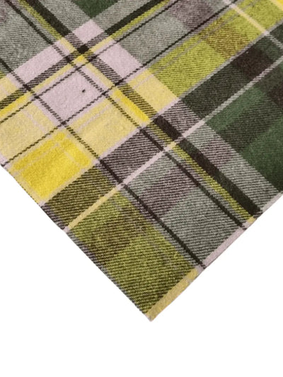 sweatplaids Plaid Gaze de Coton Carreaux Jaune & Gris