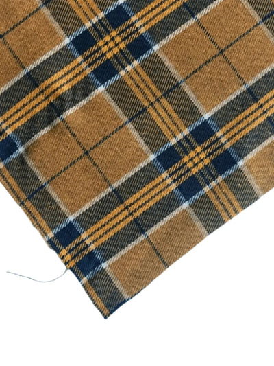 sweatplaids Plaid Gaze de Coton Carreaux Marron & Jaune