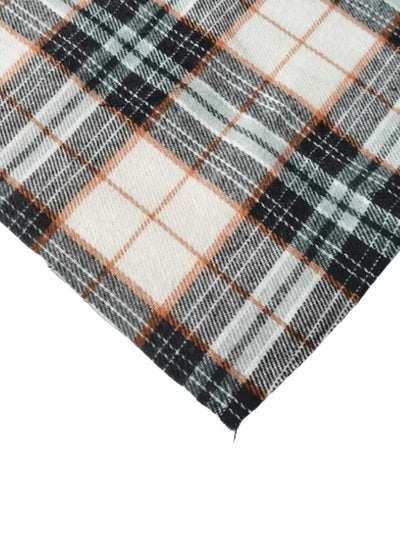 sweatplaids Plaid Gaze de Coton Carreaux Noir & Beige