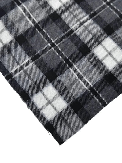 sweatplaids Plaid Gaze de Coton Carreaux Noir & Blanc