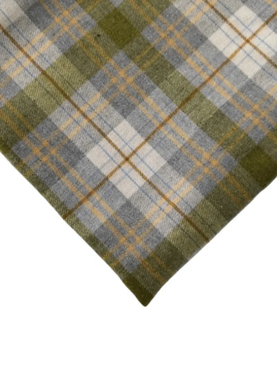 sweatplaids Plaid Gaze de Coton Carreaux Vert & Gris