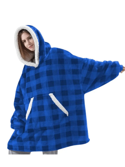 sweatplaids Pull Plaid à Carreaux Bleu