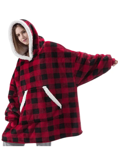 sweatplaids Pull Plaid Carreaux Rouge