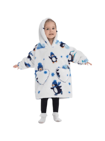 sweatplaids Pull Plaid Enfant Pingouin